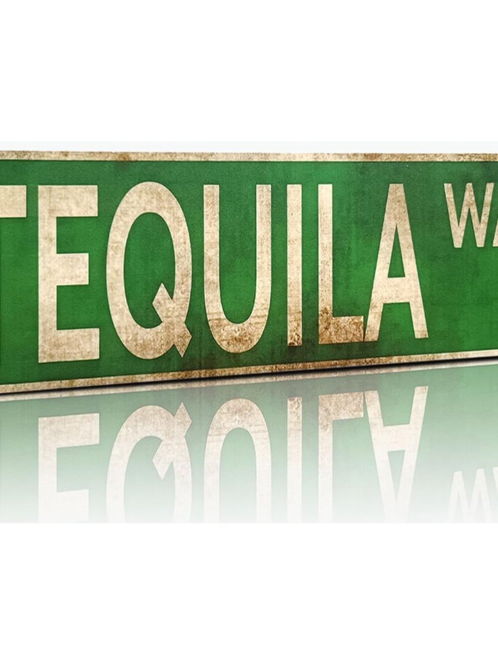 Way Street Sign – All-Aluminum Vintage Rustic Metal Sign 4x16 Inches, Funny Wall